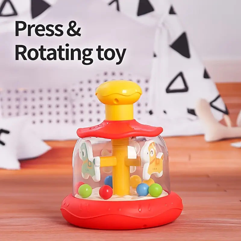 Press and Spin Carousel Toy