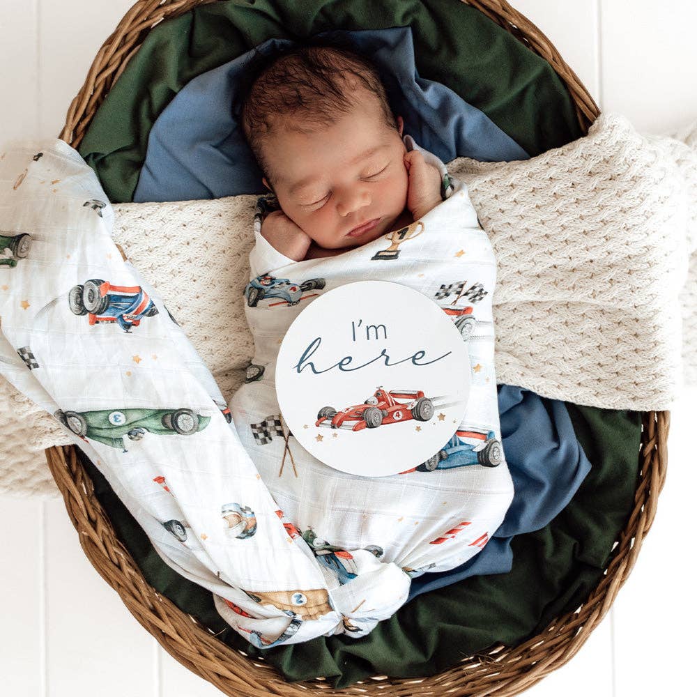 Little Racers Organic Muslin Wrap