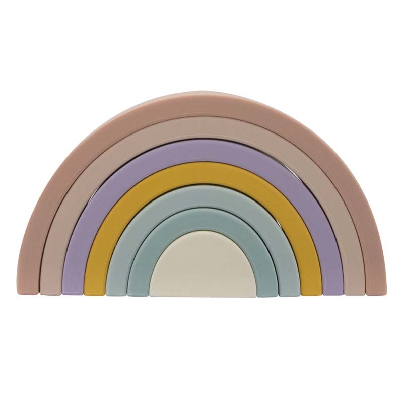 Silicone Rainbow Stacker - Rose