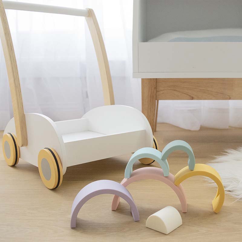 Silicone Rainbow Stacker - Rose