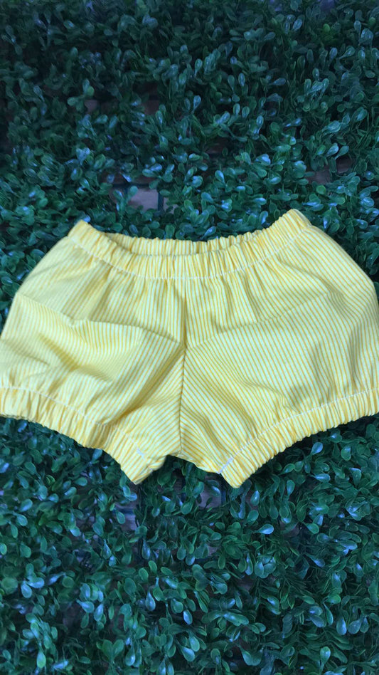 Nappy Cover- Yellow Pinstripe size 1