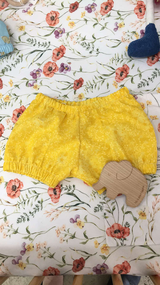 Nappy Cover- Yellow Floral Size 2