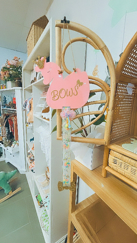 Swan Bow Holder Pink