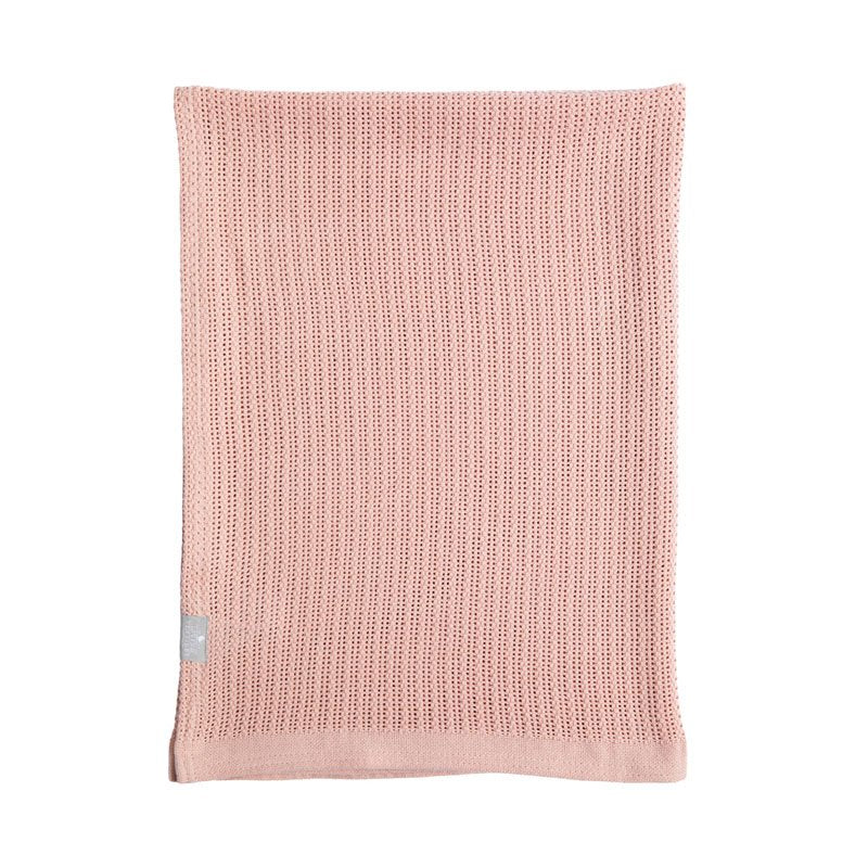 Cotton Cellular Blanket - Dusty Pink
