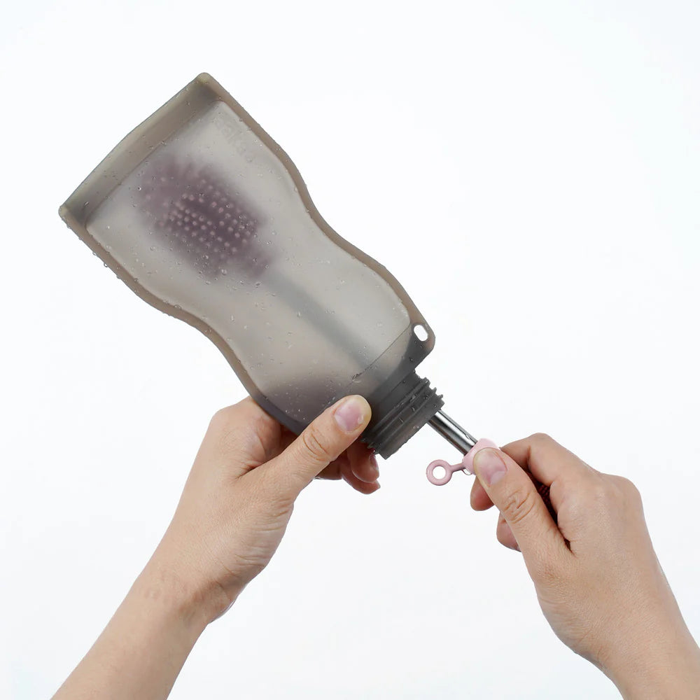 Silicone Cleaning Brush Kit-Grey