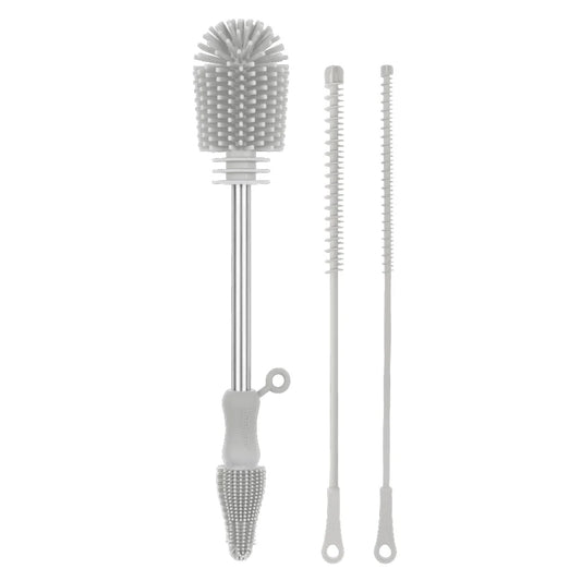 Silicone Cleaning Brush Kit-Grey