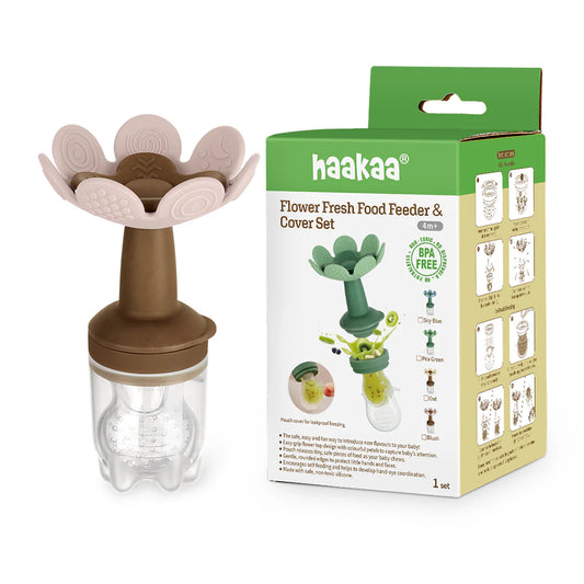 Flower Fresh Food Feeder & Cover Set- Blush