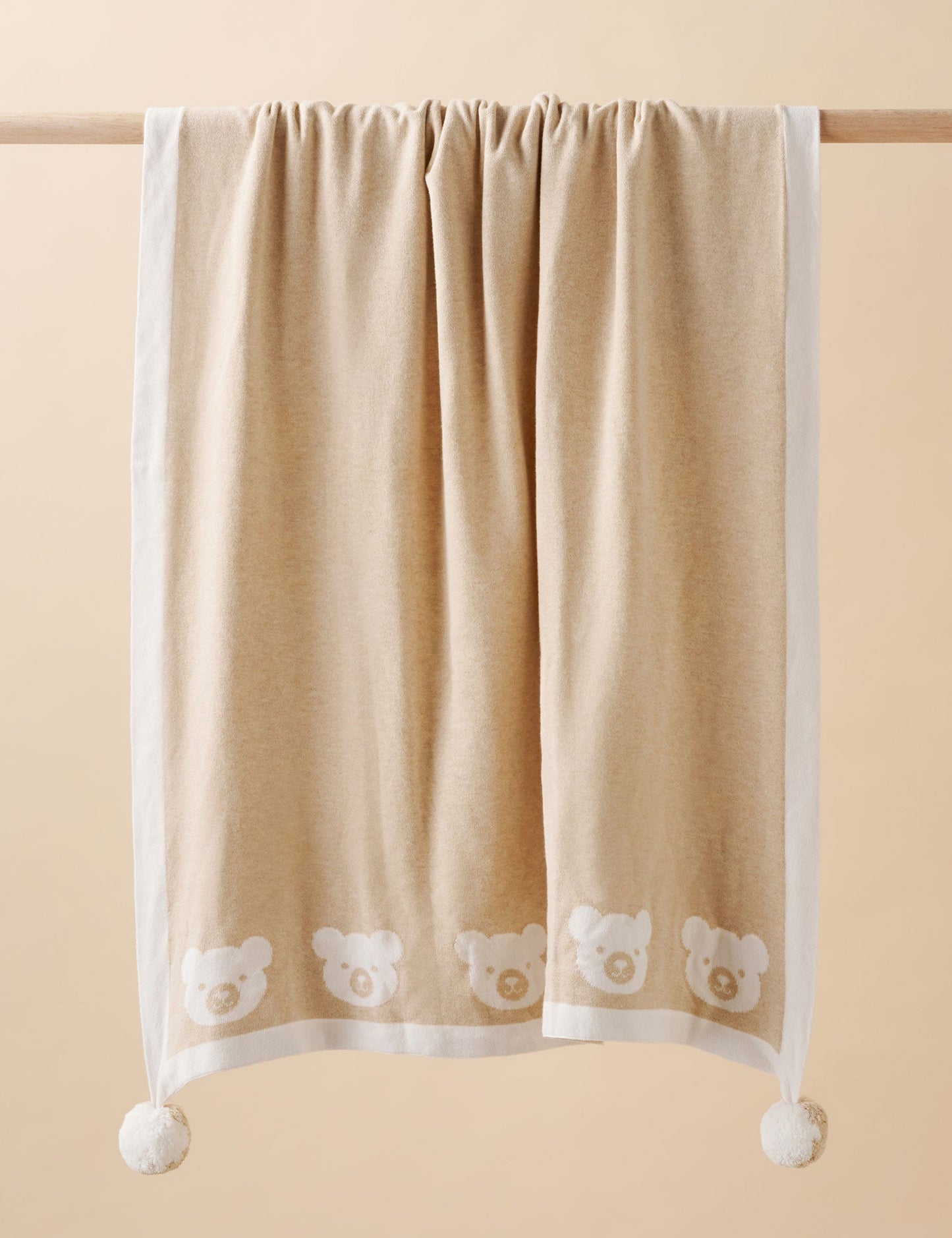 BORDER POM POM BLANKET