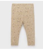 Thick Rib Leggings- Water Lily Print