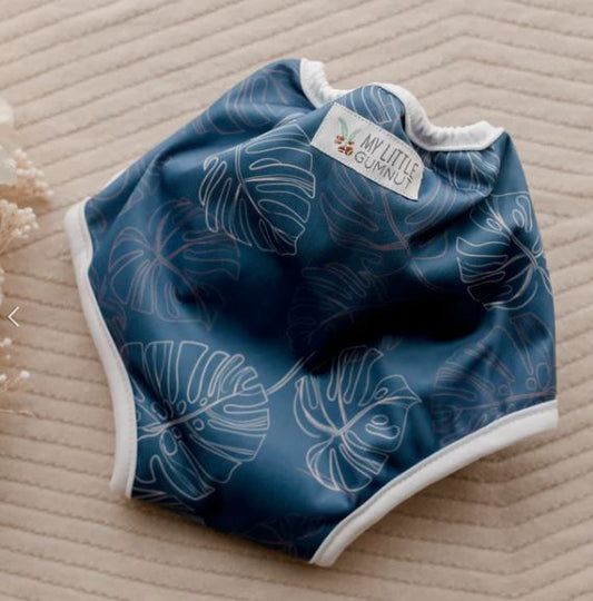 Training Pants- Monsterra Steel Blue