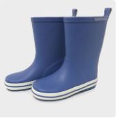 Toddler Gumboots Blue | Natural Rubber Baby Gumboots by SKEANIE
