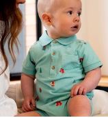 CHRISTMAS POLO GROWSUIT