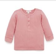 Crabapple Rib Henley Tee