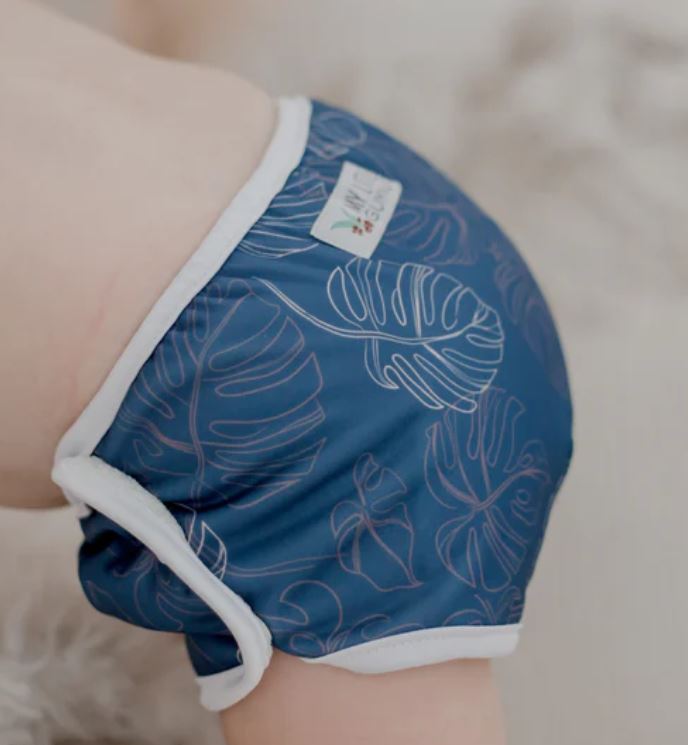 Training Pants- Monsterra Steel Blue