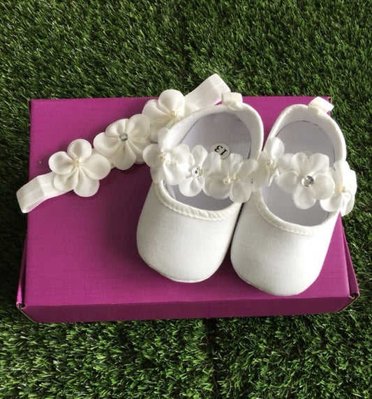 Christening Shoes - Slip on flats