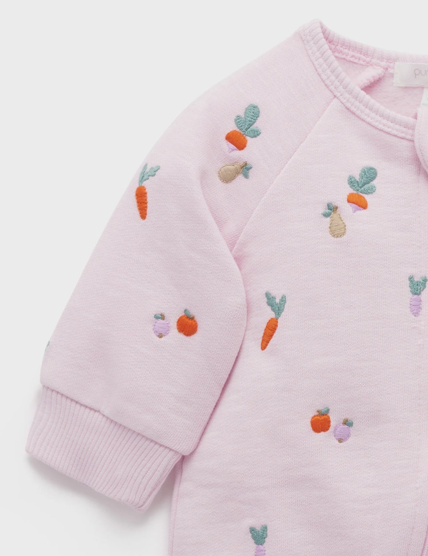 EMBROIDERED FLEECE GROWSUIT-0000