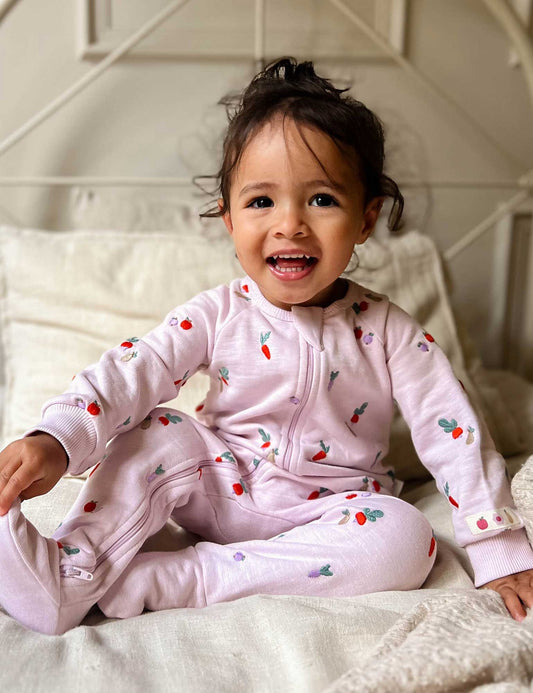 EMBROIDERED FLEECE GROWSUIT-0000