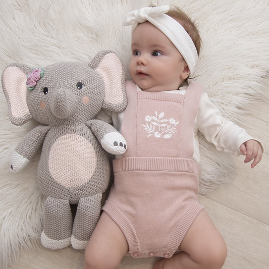 Ella the Elephant Knitted Toy
