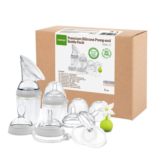 Haakaa Premium Generation 3 Pump and Bottle Pack