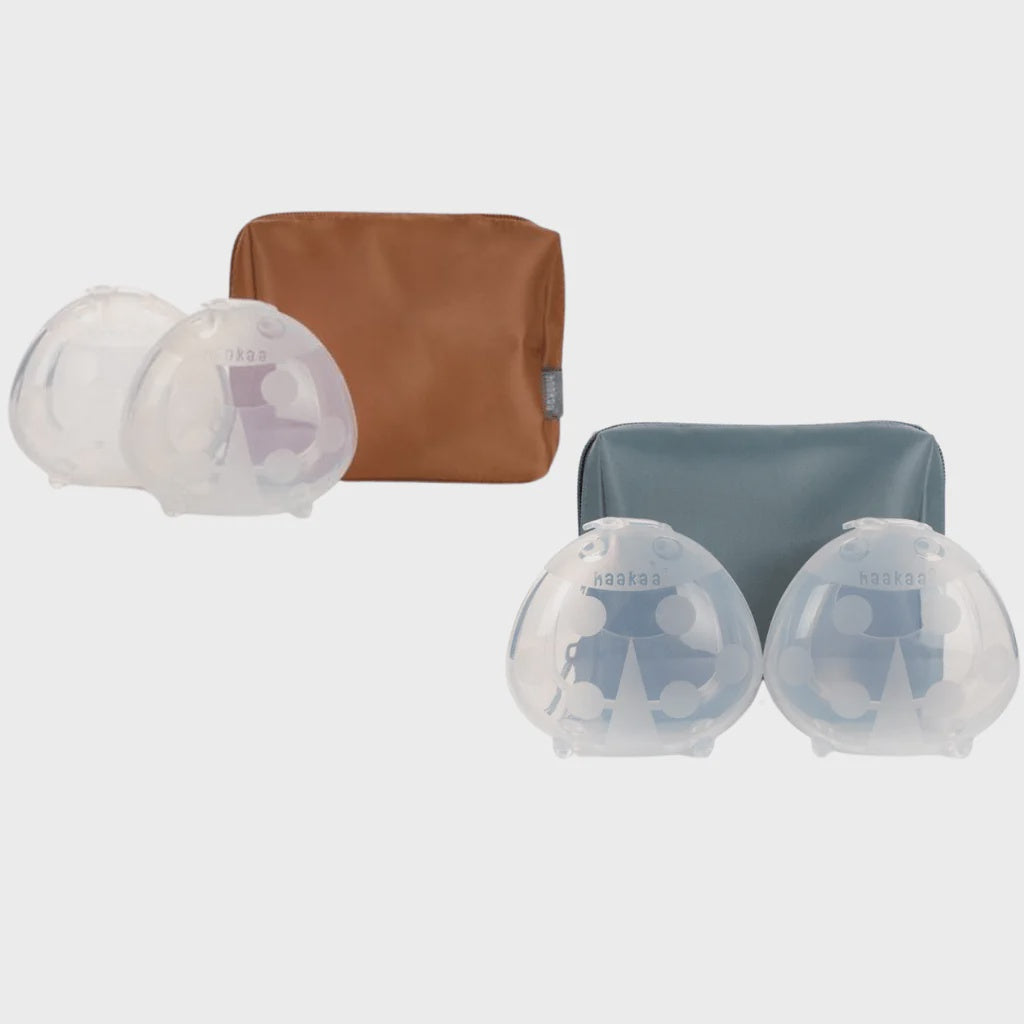 Haakaa Milk Collector- 2pk and Free Carry Case