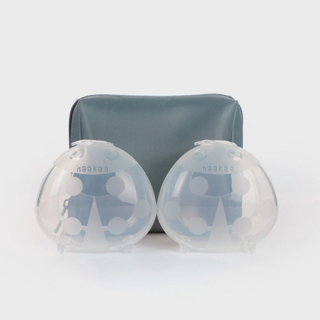 Haakaa Milk Collector- 2pk and Free Carry Case