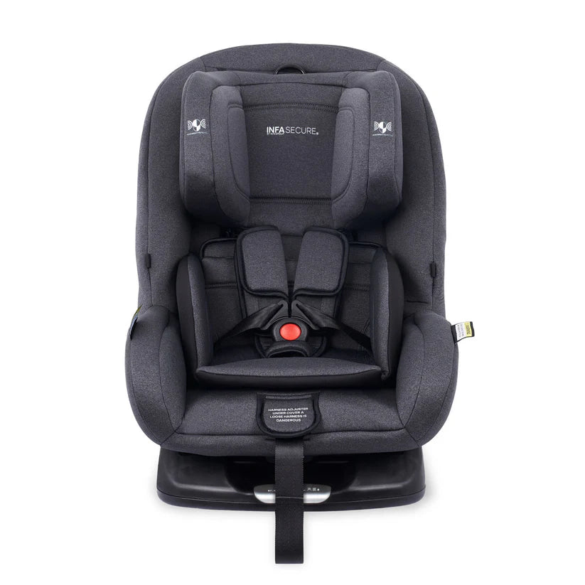 InfaSecure Momentum Go Convertible Car Seat -BLACK FLECK-ISOFix