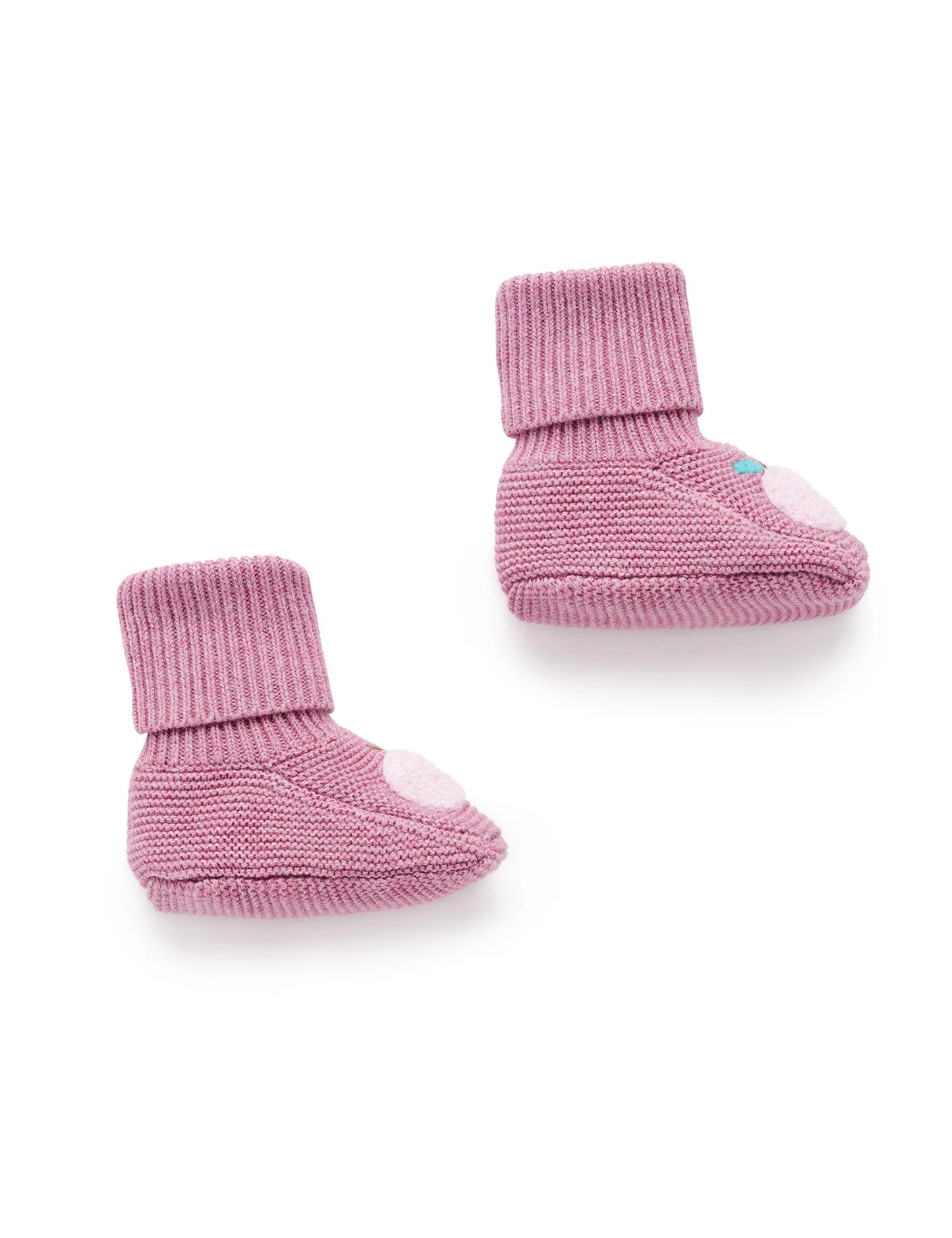 Knitted Bootie - Lavender Melange