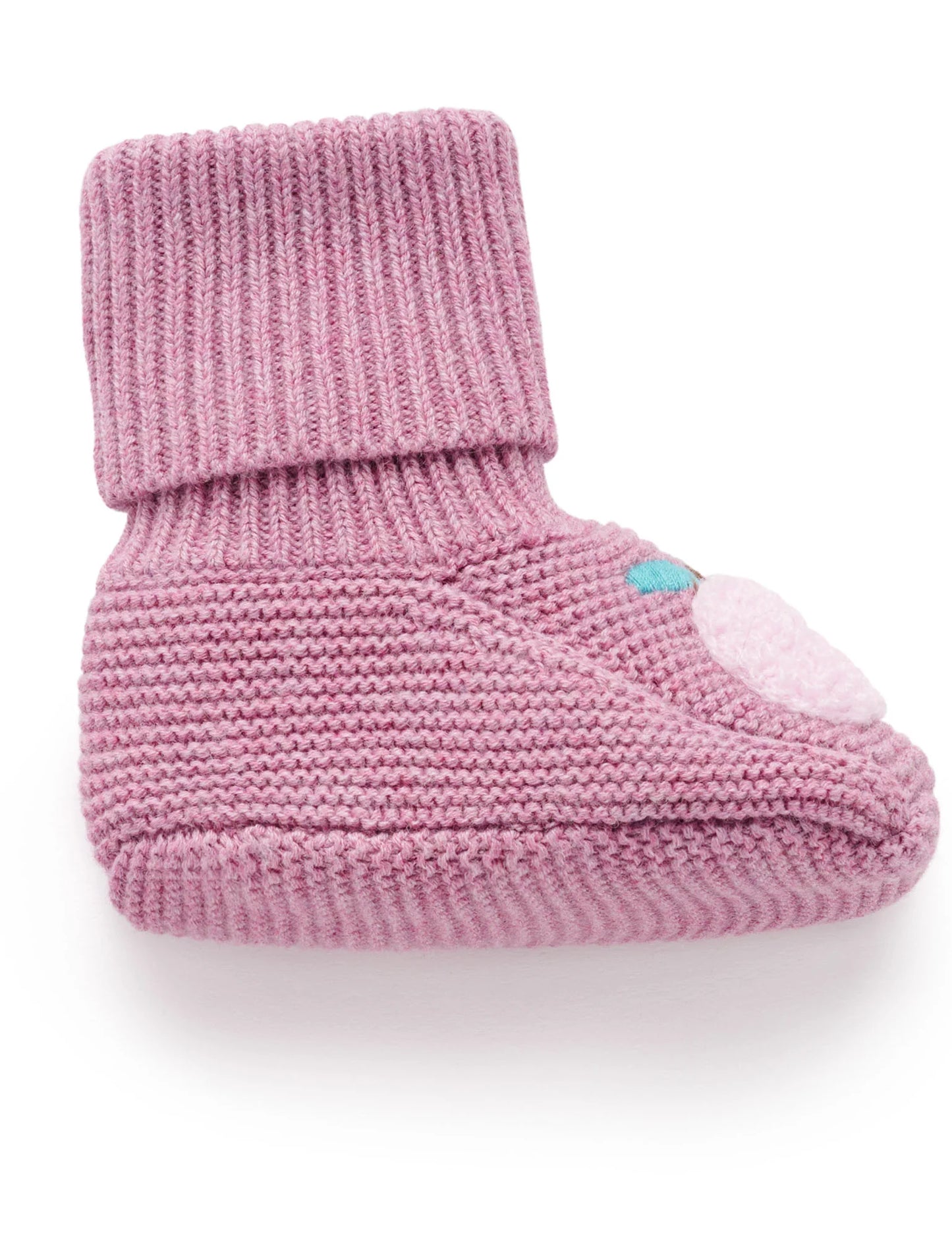 Knitted Bootie - Lavender Melange