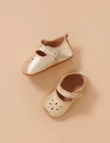 Leather Eyelet Mary Janes