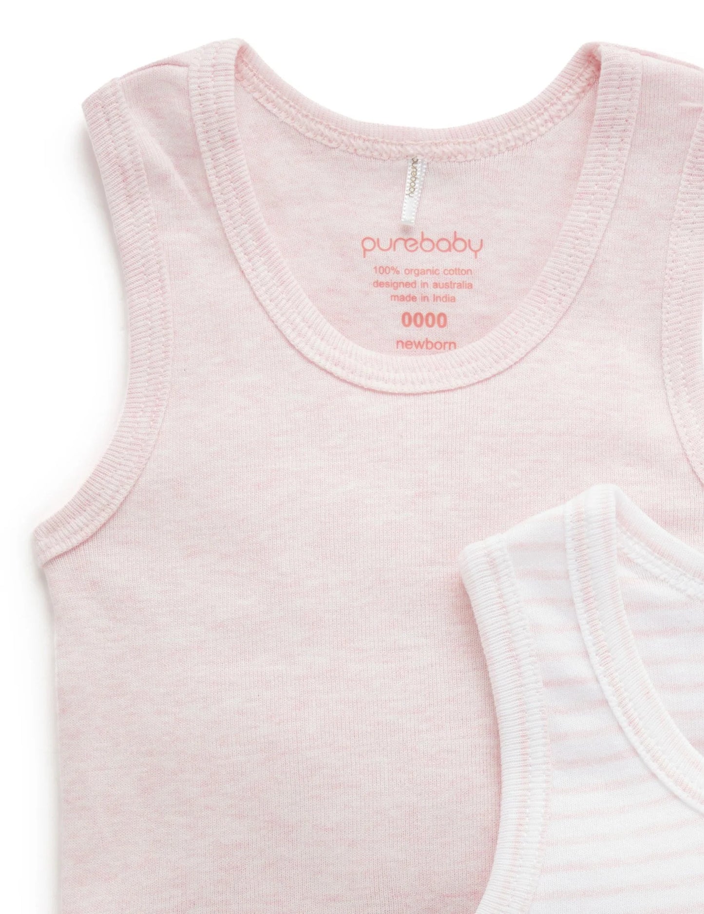 RIB BODYSUIT 2 PACK - Pale Pink