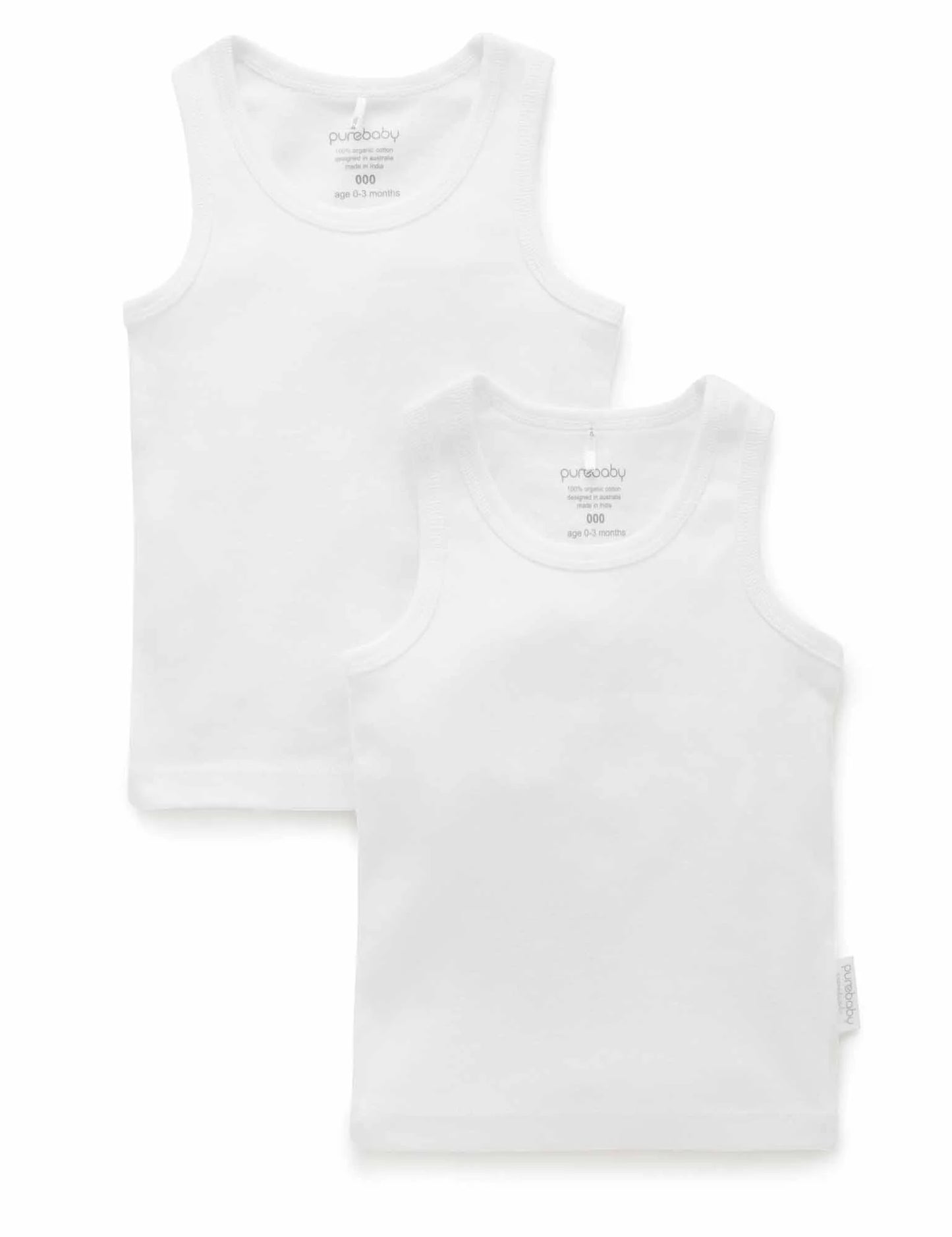 2 pack Rib Singlet
