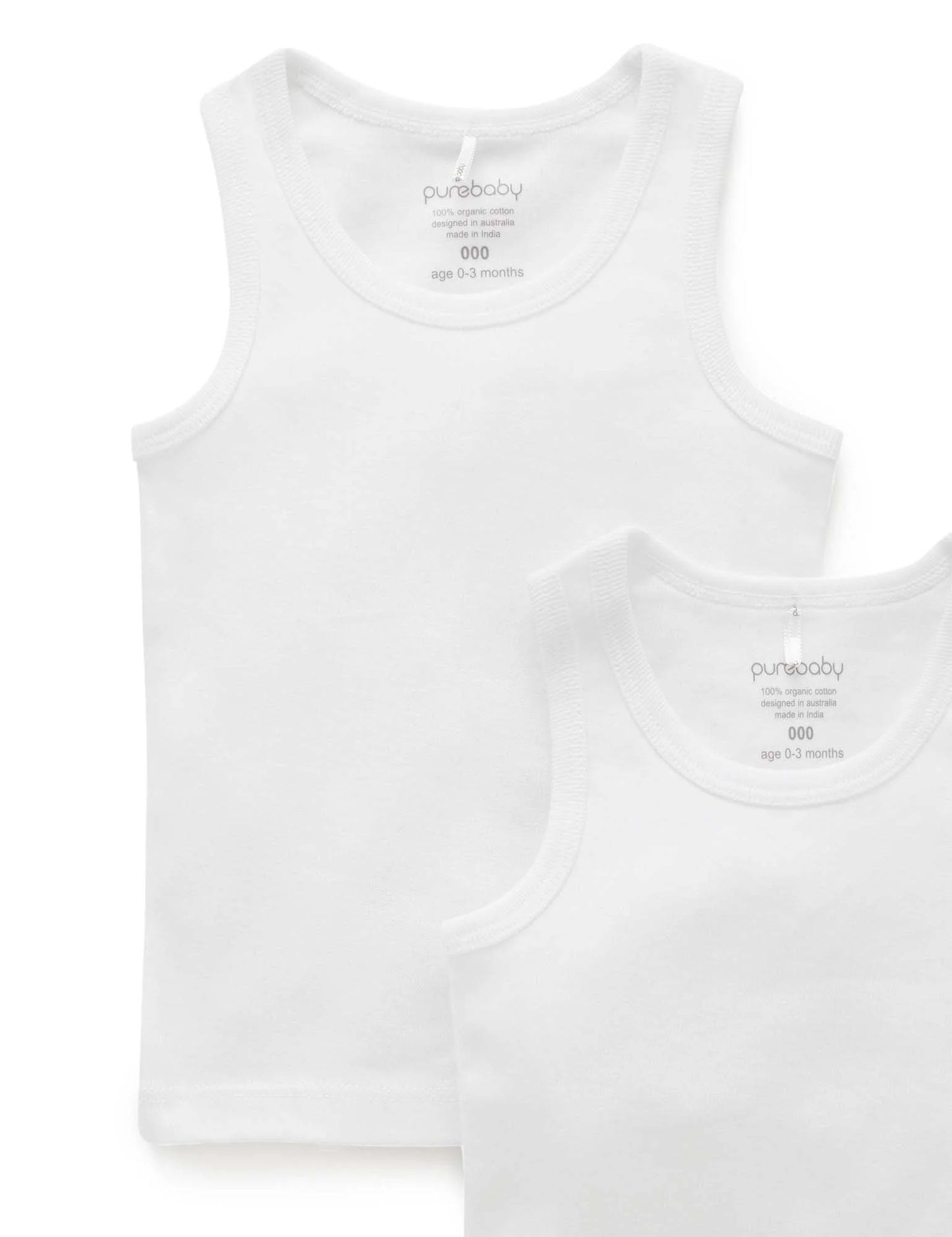 2 pack Rib Singlet