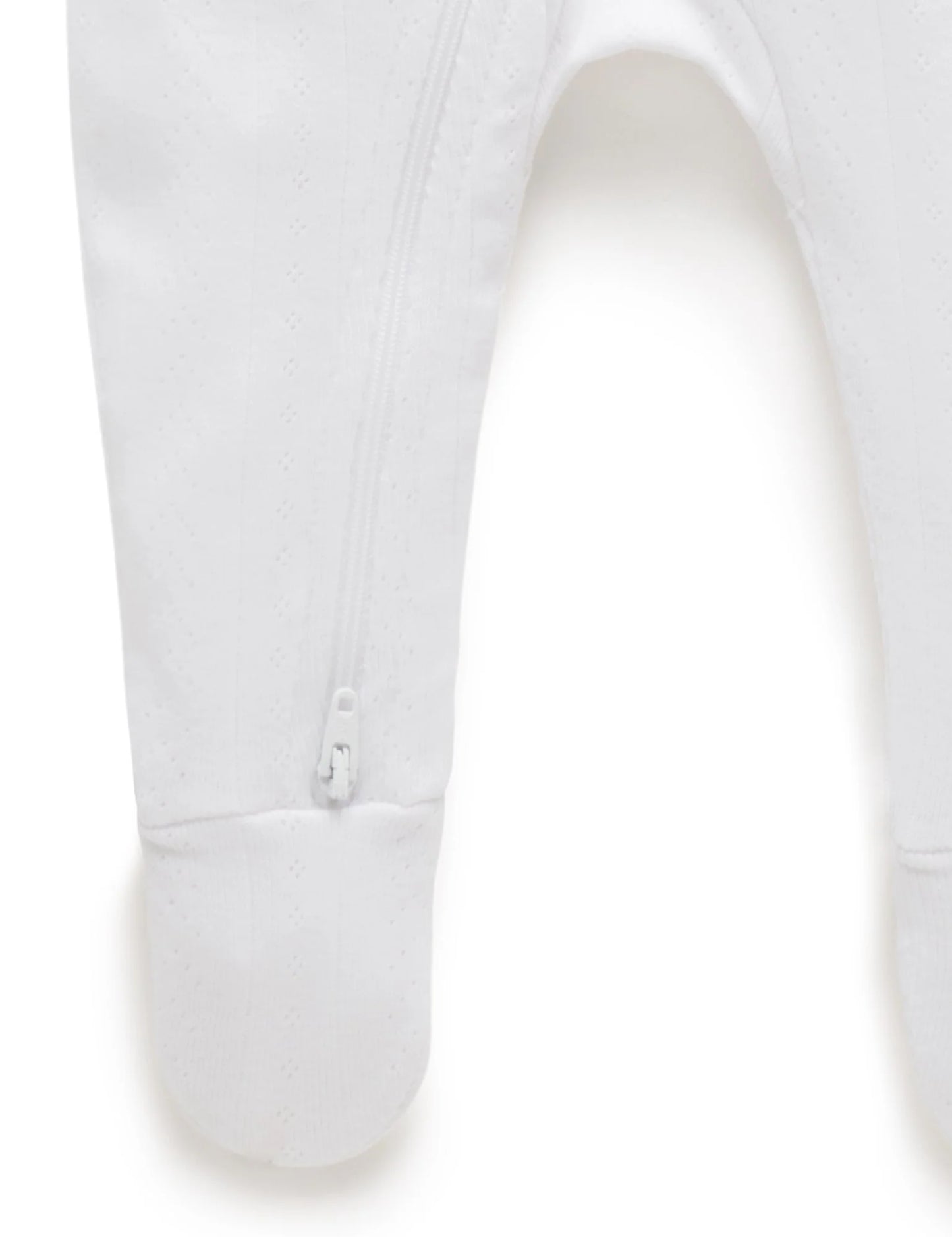 POINTELLE GROWSUIT & HAT PACK- White
