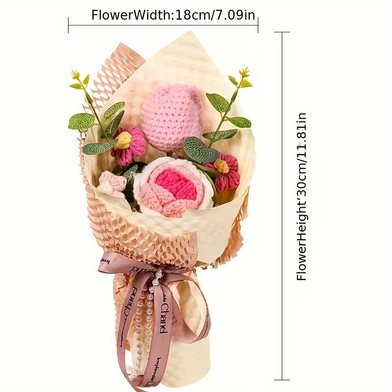 Crochet Flower Bouquet- Autumn Tones