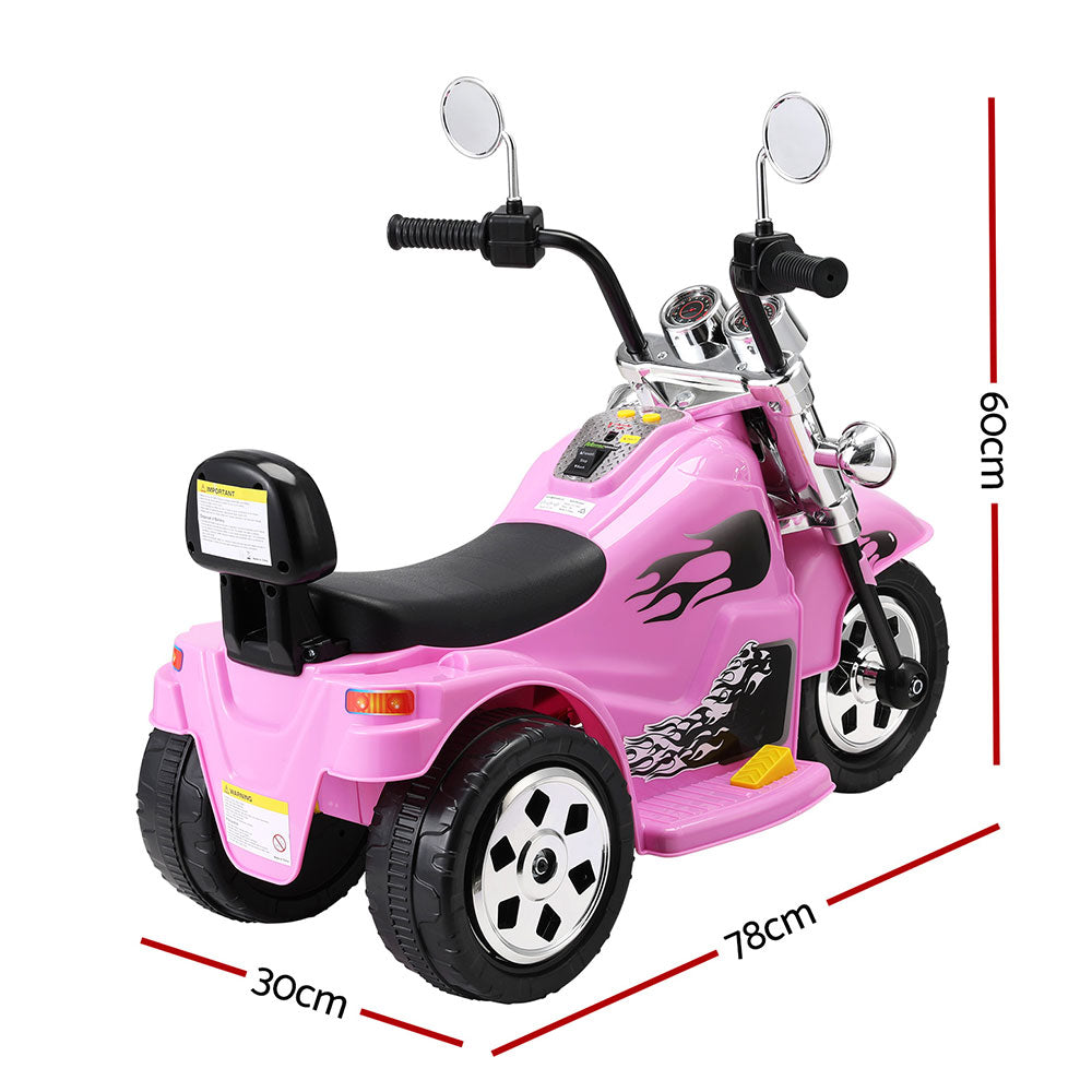 Rigo Kids Ride On Motorbike Motorcycle Car Pink
