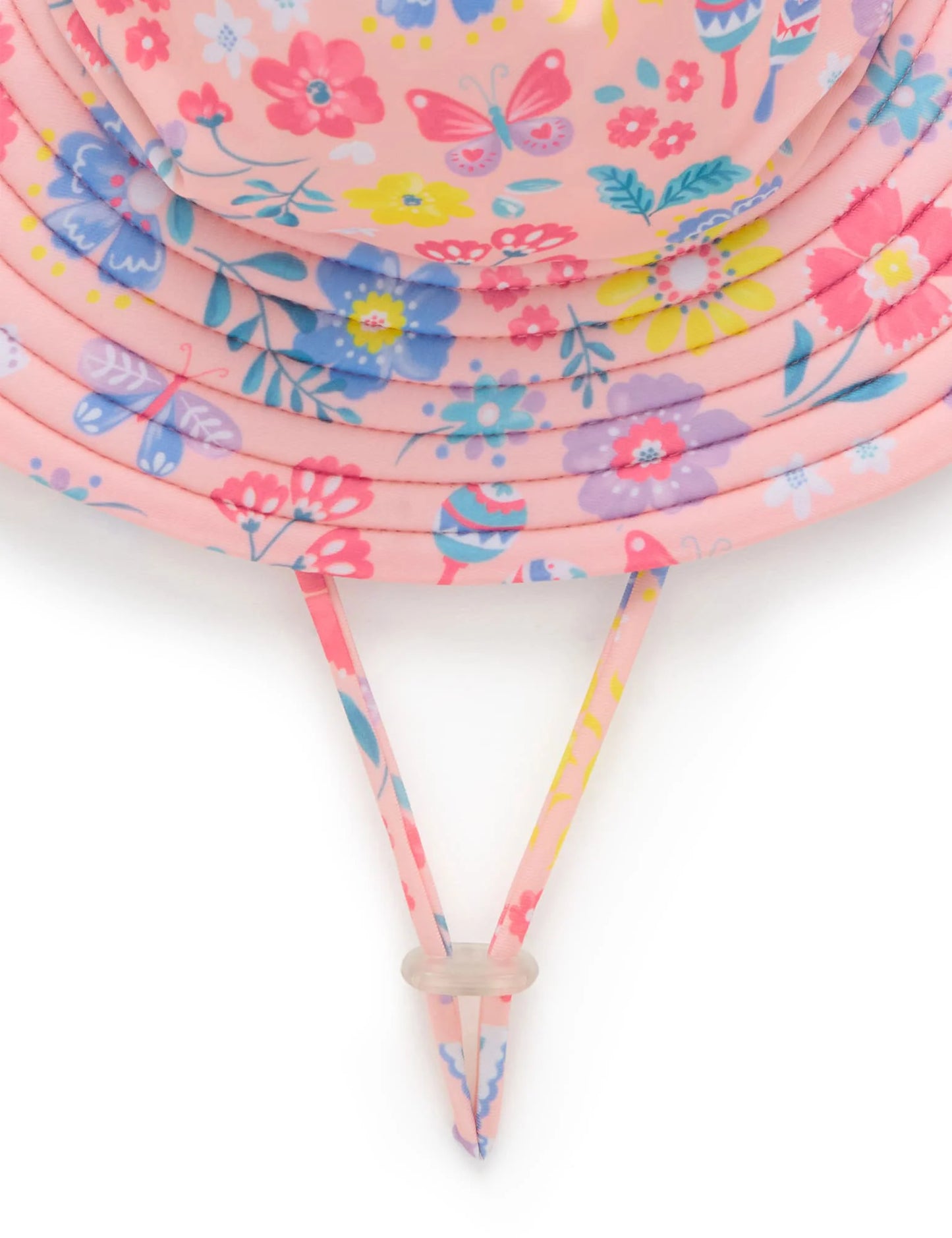 BROAD BRIM SWIM HAT- Pajaro Print