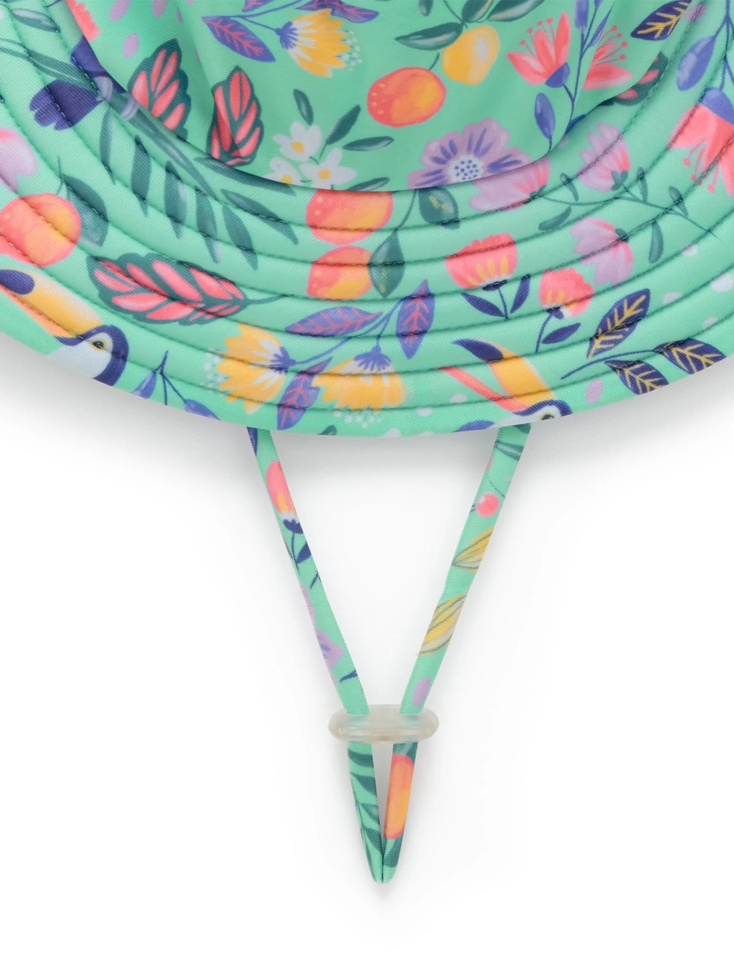 BROAD BRIM SWIM HAT- Toucan Print