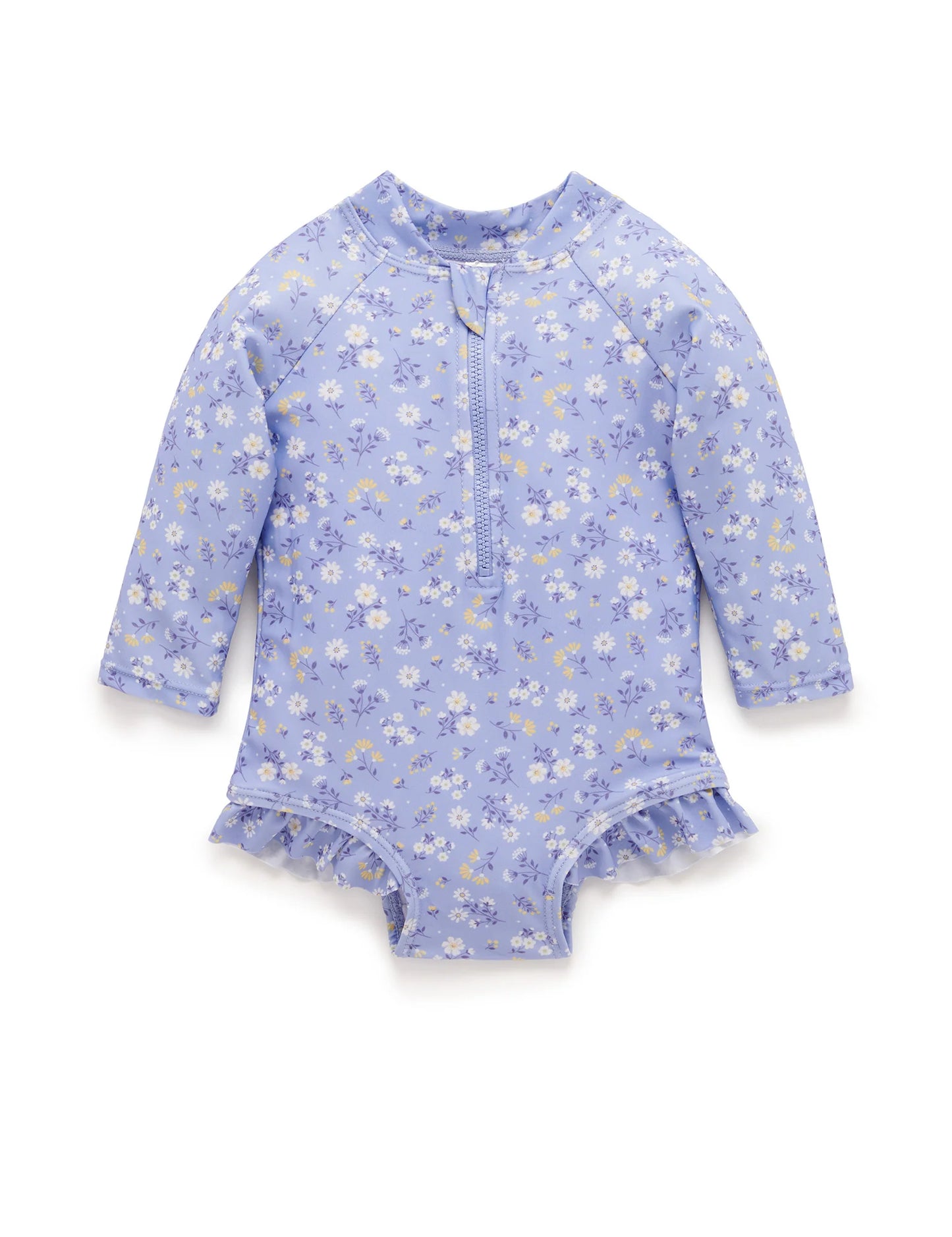 PRINTED L/S SWIMSUIT- Daisy Print