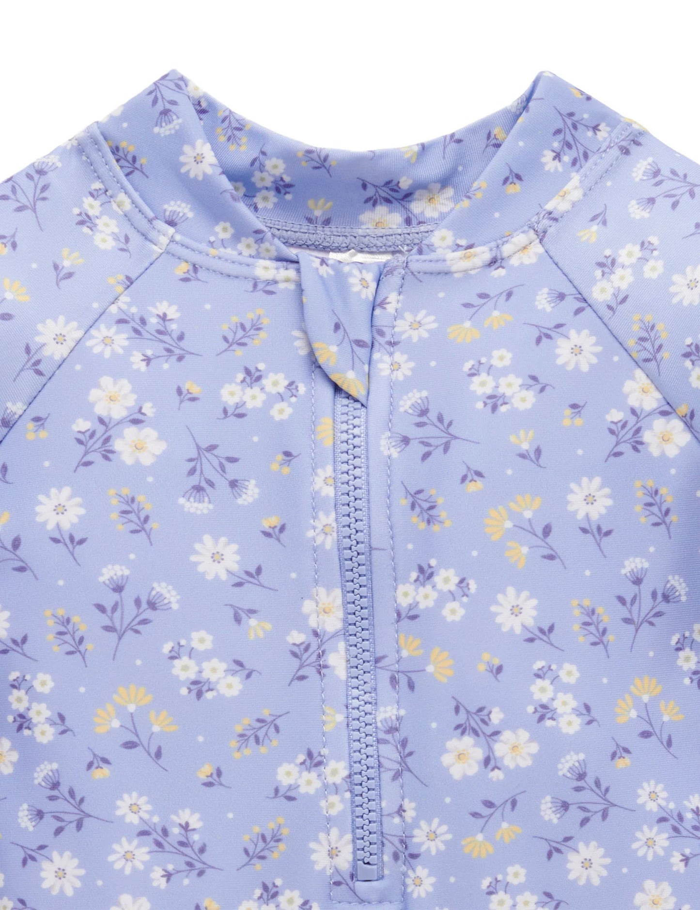 PRINTED L/S SWIMSUIT- Daisy Print