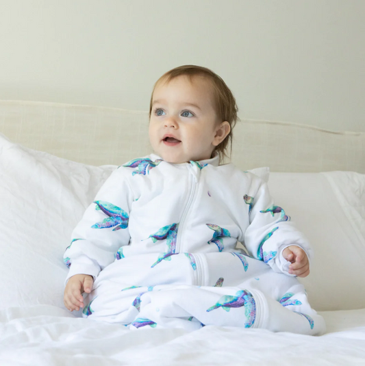 WINTER SLEEPING BAG 3.5 TOG - SEA TURTLES - SIZE LARGE 22-36 MONTHS