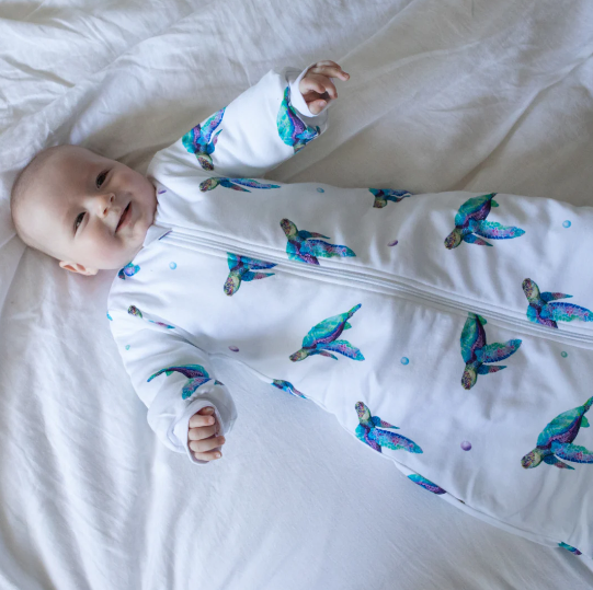 WINTER SLEEPING BAG 3.5 TOG - SEA TURTLES - SIZE LARGE 22-36 MONTHS