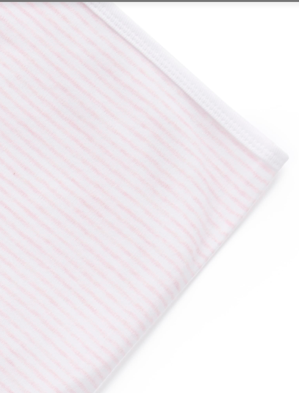 Bunny Rug - Pale Pink Melange Stripe