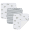 3pk Wash Cloths - Watercolour Elephant