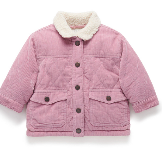 Sherpa Jacket- Hyacinth
