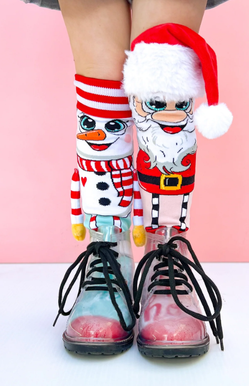 Santa and Snowman Socks