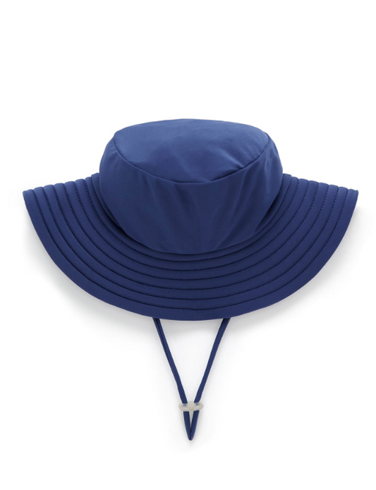 BROAD BRIM SWIM HAT- Navy Blue