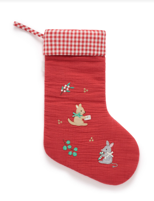 Embroidered Christmas Stocking