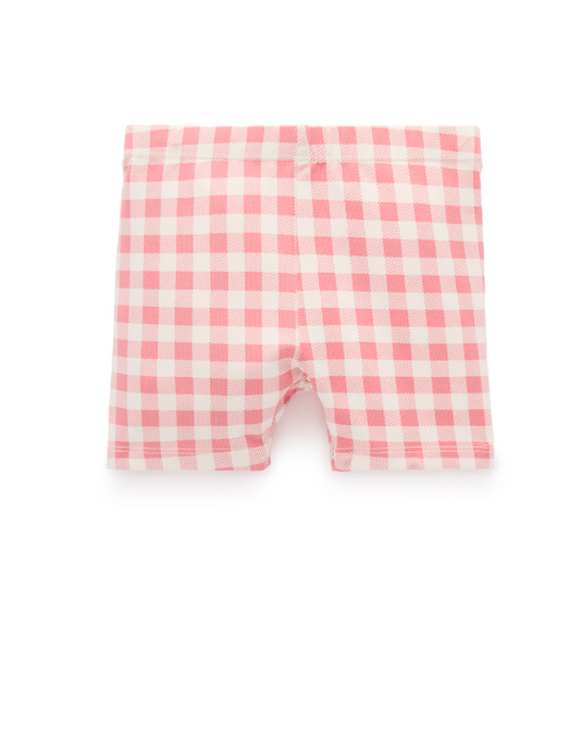 Bike Shorts- Pomegranate Gingham