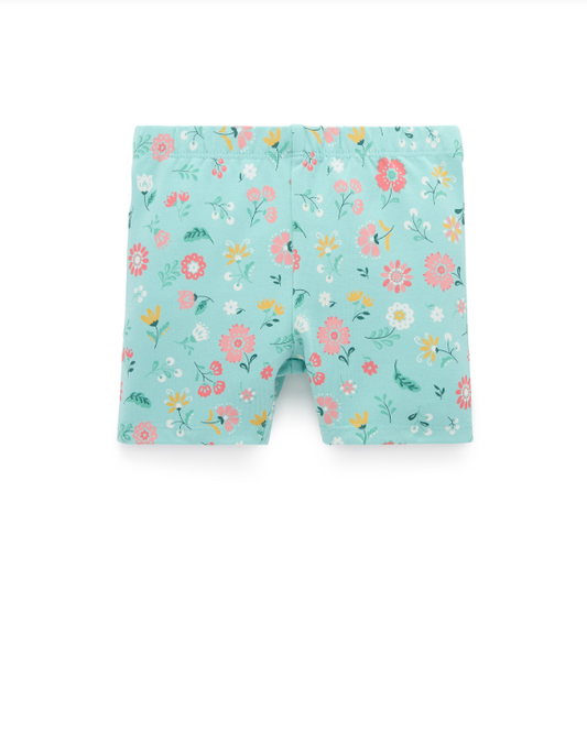 Bike Shorts- Guava Floral