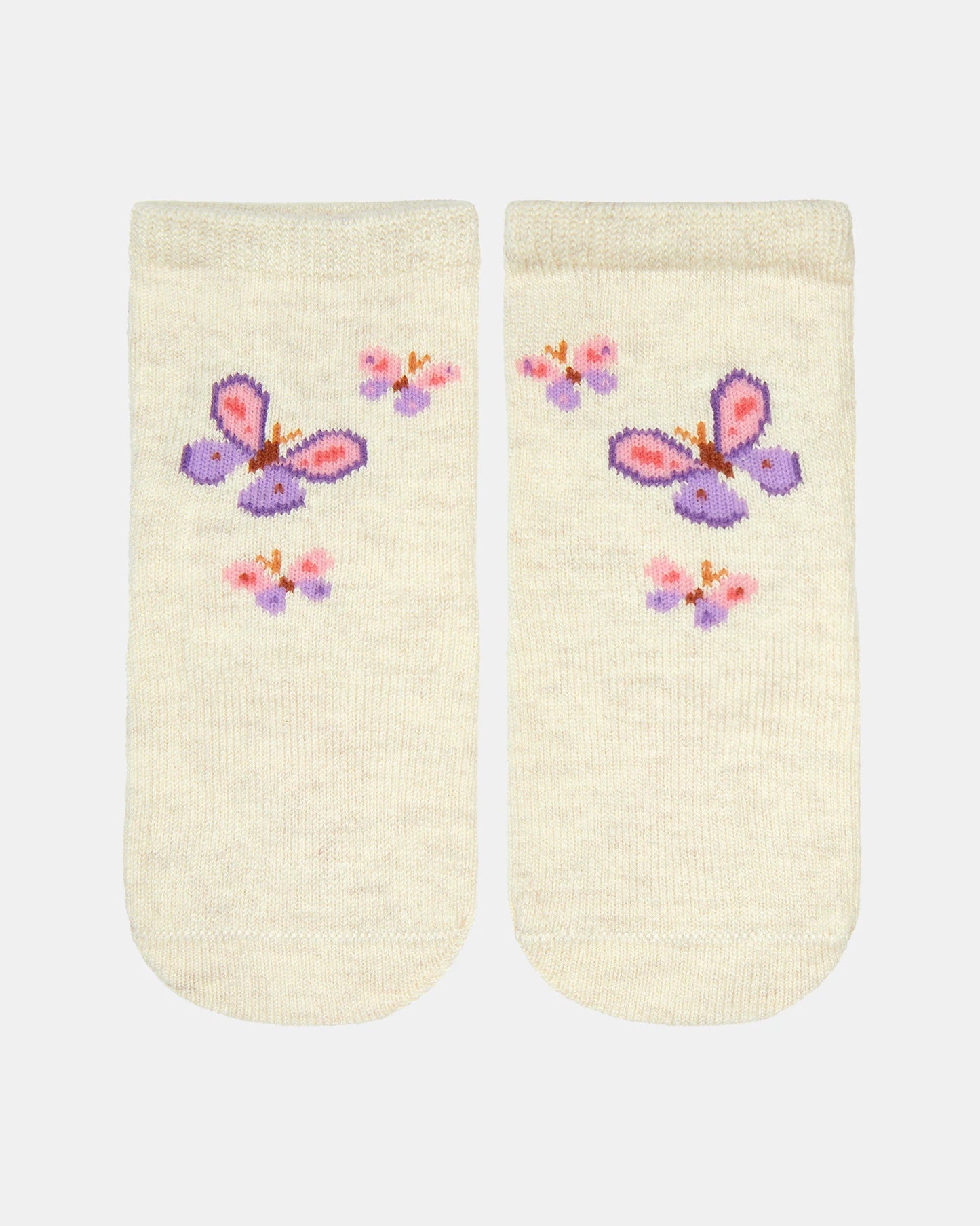 Organic Ankle Socks, Jacquard- Butterfly Bliss